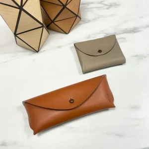 Funda de Gafas de Cuero de cuero vegano